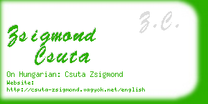 zsigmond csuta business card